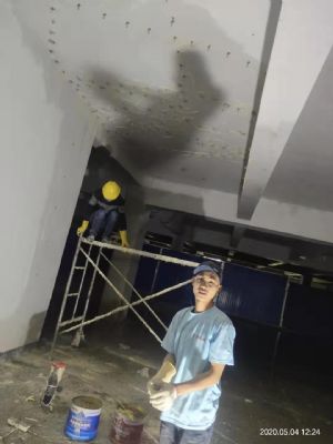 2020年5月南宁市某建筑地下室灌浆堵漏